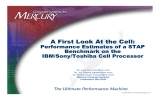 A First Look At the Cell: Performance Estimates of a STAP