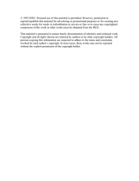 © 1993 IEEE. Personal use of this material is permitted.... reprint/republish this material for advertising or promotional purposes or for...