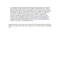© Copyright 1990 American Meteorological Society (AMS). Permission to use... tables, and brief excerpts from this work in scientific and...