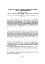 Research and Development of Seismic Base Isolation Technique