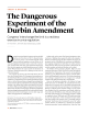 D The Dangerous Experiment of the Durbin Amendment