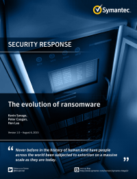 The evolution of ransomware SECURITY RESPONSE