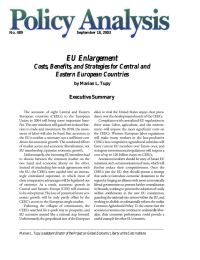 EU Enlargement Costs, Benefits, and Strategies for Central and Eastern European Countries