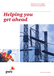 Helping you get ahead Global power &amp; utilities statement of capabilities