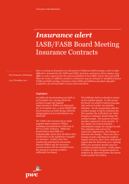 Insurance alert IASB/FASB Board Meeting Insurance Contracts