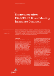 Insurance alert ISAB/FASB Board Meeting Insurance Contracts