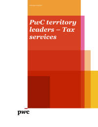 PwC territory leaders – Tax services www.pwc.com/tax