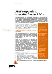 www.pwc.com Since the release of the RBC 2 Consultation Paper (RBC...