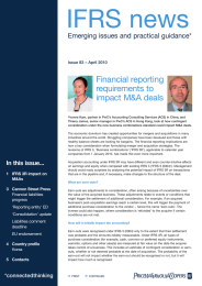 IFRS news Financial reporting requirements to impact M&amp;A deals