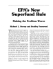 Superfund Rule New EPA's