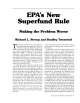 Superfund Rule New EPA's