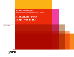 Real Estate Firms IT Systems Study Benchmarking Insights