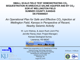 SMALL SCALE FIELD TEST DEMONSTRATING CO  -