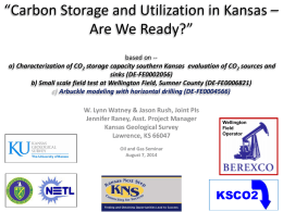 “Carbon Storage and Utilization in Kansas – Are We Ready?”