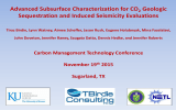 Advanced Subsurface Characterization for CO Geologic Sequestration and Induced Seismicity Evaluations