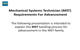 Mechanical Systems Technician (MST) Requirements For Advancement MST