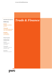 Trade &amp; Finance www.pwc.de/handelsfinanzierung  Nachrichten für Experten
