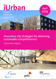 iUrban 2014 Innovative city strategies for delivering sustainable competitiveness