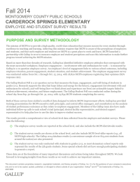 Fall 2014 CARDEROCK SPRINGS ELEMENTARY MONTGOMERY COUNTY PUBLIC SCHOOLS