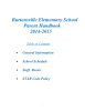 Burtonsville Elementary School Parent Handbook 2014-2015