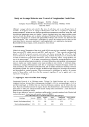 Study on Seepage Behavior and Control of Longtouqiao Earth Dam