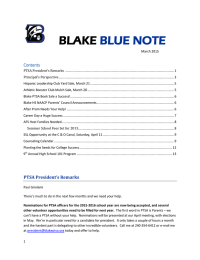 BLAKE BLUE NOTE Contents