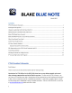 BLAKE BLUE NOTE Contents