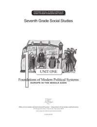 1 Seventh Grade Social Studies UNIT ONE Foundations of Modern Political Systems