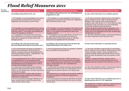 Flood Relief Measures 2011