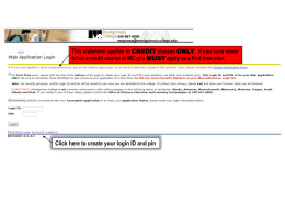 CREDIT classes ONLY.  If you have never