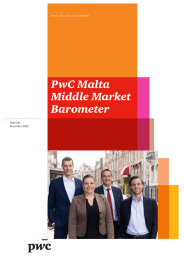 PwC Malta Middle Market Barometer www.pwc.com/mt/barometer