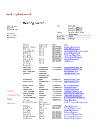 Meeting Record