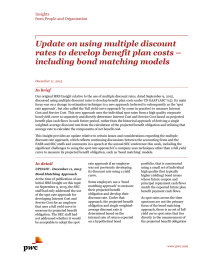 Update on using multiple discount including bond matching models