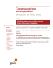 Tax accounting retrospective  February to June 2015