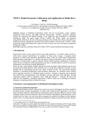 WEP-L Model Parameter Calibration and Application in Haihe River Basin