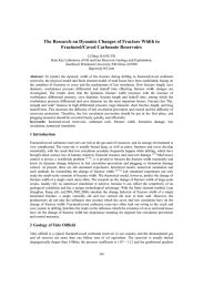 The Research on Dynamic Changes of Fracture Width in