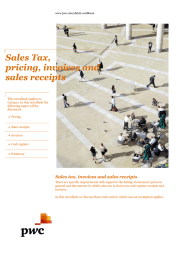 Sales Tax, pricing, invoices and sales receipts