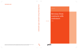 Revenue from contracts with customers 2014 Revenue from contracts with customers