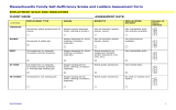 Massachusetts Family Self-Sufficiency Scales and Ladders Assessment Form