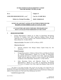 IN THE UNITED STATES BANKRUPTCY COURT FOR THE DISTRICT OF DELAWARE )