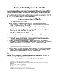 Farquhar Middle School Physical Education 2015-2016