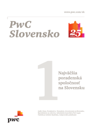 1 PwC Slovensko Najväčšia