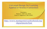 Universal Design for Learning Applied to Science Curriculum  departments/hiat