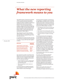 What the new reporting framework means to you www.pwc.com/zm