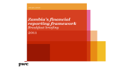 2011 Zambia’s financial reporting framework Breakfast briefing