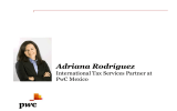 Adriana Rodríguez International Tax Services Partner at PwC Mexico