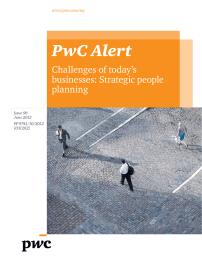 PwC Alert Challenges of today’s businesses: Strategic people planning