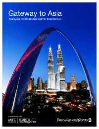 Gateway to Asia pwc Malaysia, international Islamic finance hub PricewaterhouseCoopers / 1