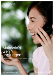 Malaysia’s Gen Y unplugged* pwc