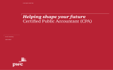 Helping shape your future Certified Public Accountant (CPA) www.pwc.com/me PwC’s Academy